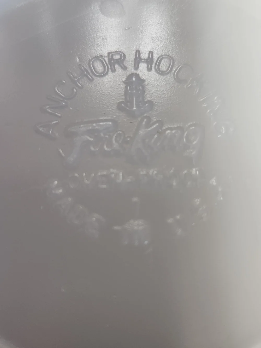 Anchor Hocking Peach Glass Serving Bowl
